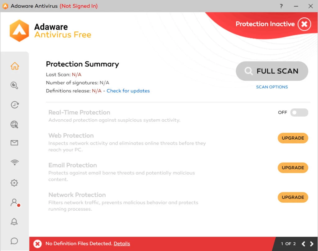 Adaware Antivirus — captura de tela 1