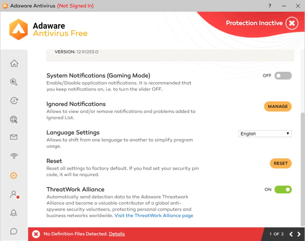 Adaware Antivirus — captura de tela 4